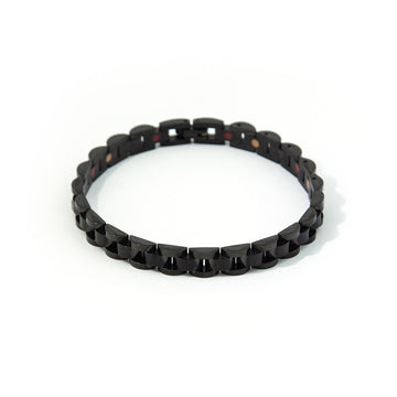 Black Knight - Negative Ion Bracelet, Onyx & Tourmaline